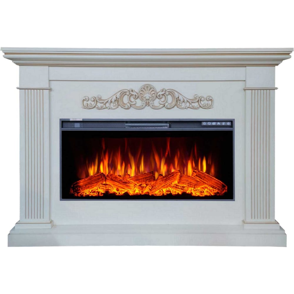 Изображение товара Каминокомплект InterFlame Шелтон ЕС с эффектом живого огня и дистанционным управлением