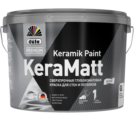 Изображение товара Водно-дисперсионная краска Dufa Premium KeraMatt база 1, 9 л МП00-008320