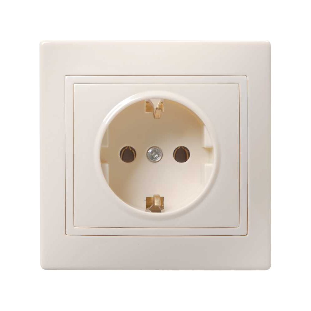 Изображение товара Розетка IEK Рс10-3-км с заземлением 16А белая