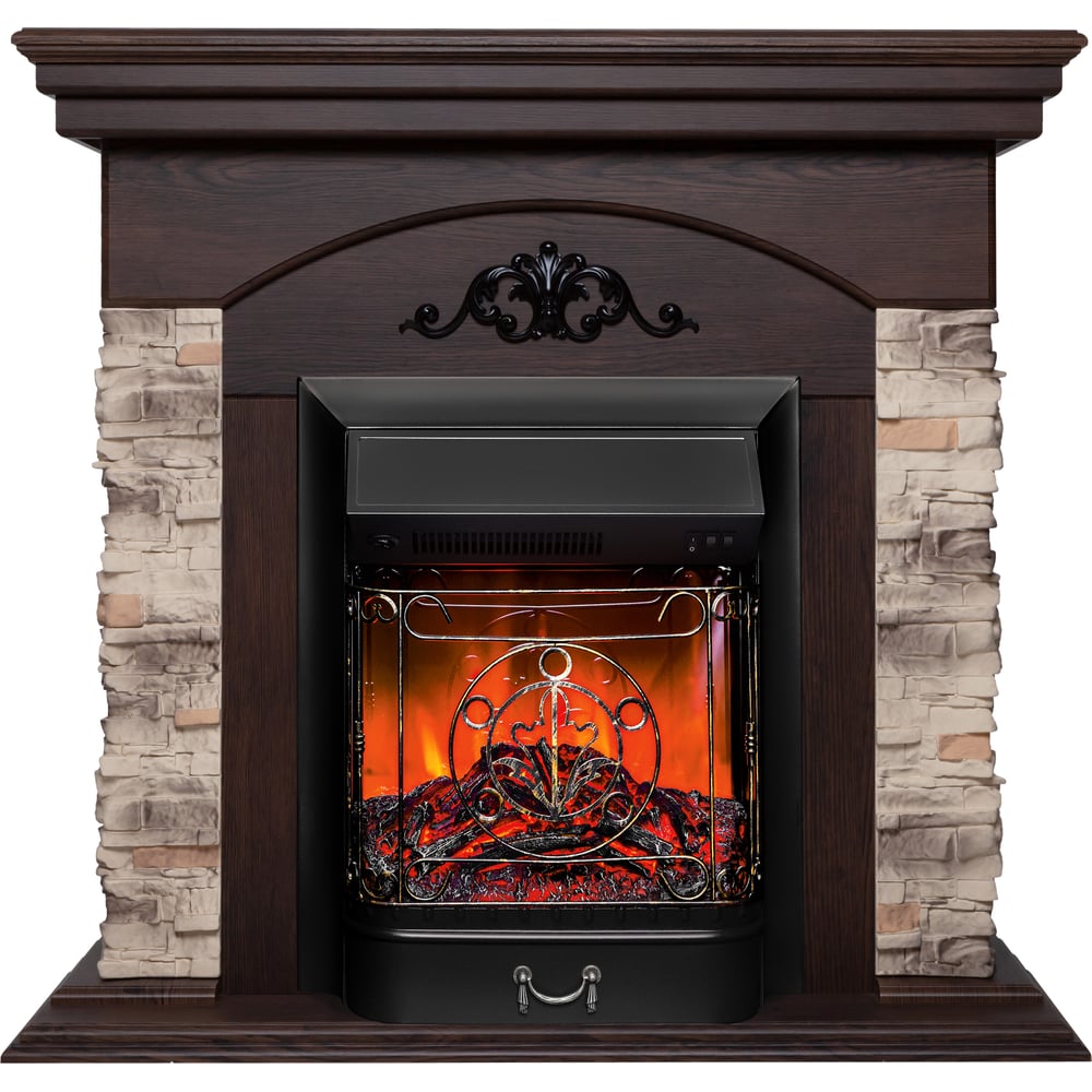 Изображение товара Каминокомплект rockwood std nt-f316 + majestic lux bl RealFlame оригинальный дизайн