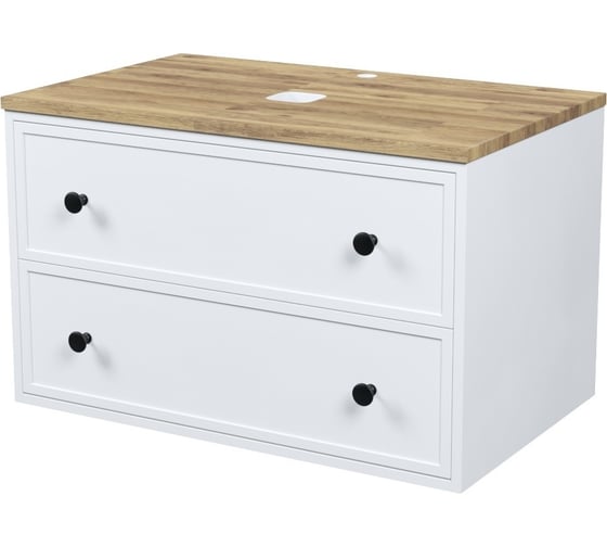 Изображение товара Подвесная тумаб IDDIS Torr со столешницей, 80 см, белый матовый TOR80WBi95K