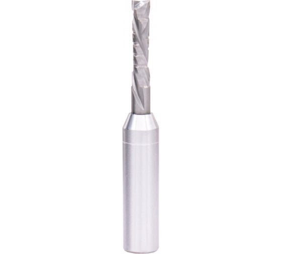 Изображение товара Фреза твердосплавная компрессионная усиленная двухзаходная Z2, 6x26 мм Deltatools 06-4745