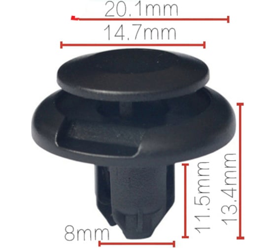 Изображение товара Клипса крепежная для а/м Honda 91512-sx0-003, mu000319, 10 шт Nord-Yada 909157