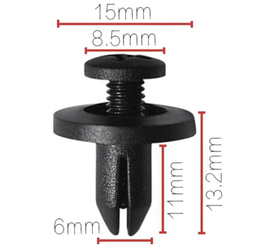 Изображение товара Клипса крепежная для а/м Honda бампера 91502-SZ5-003, 10 шт Nord-Yada 909185