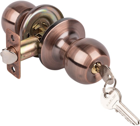 Изображение товара Защелка Marlok ЗШ-01 ключ, медь 002950