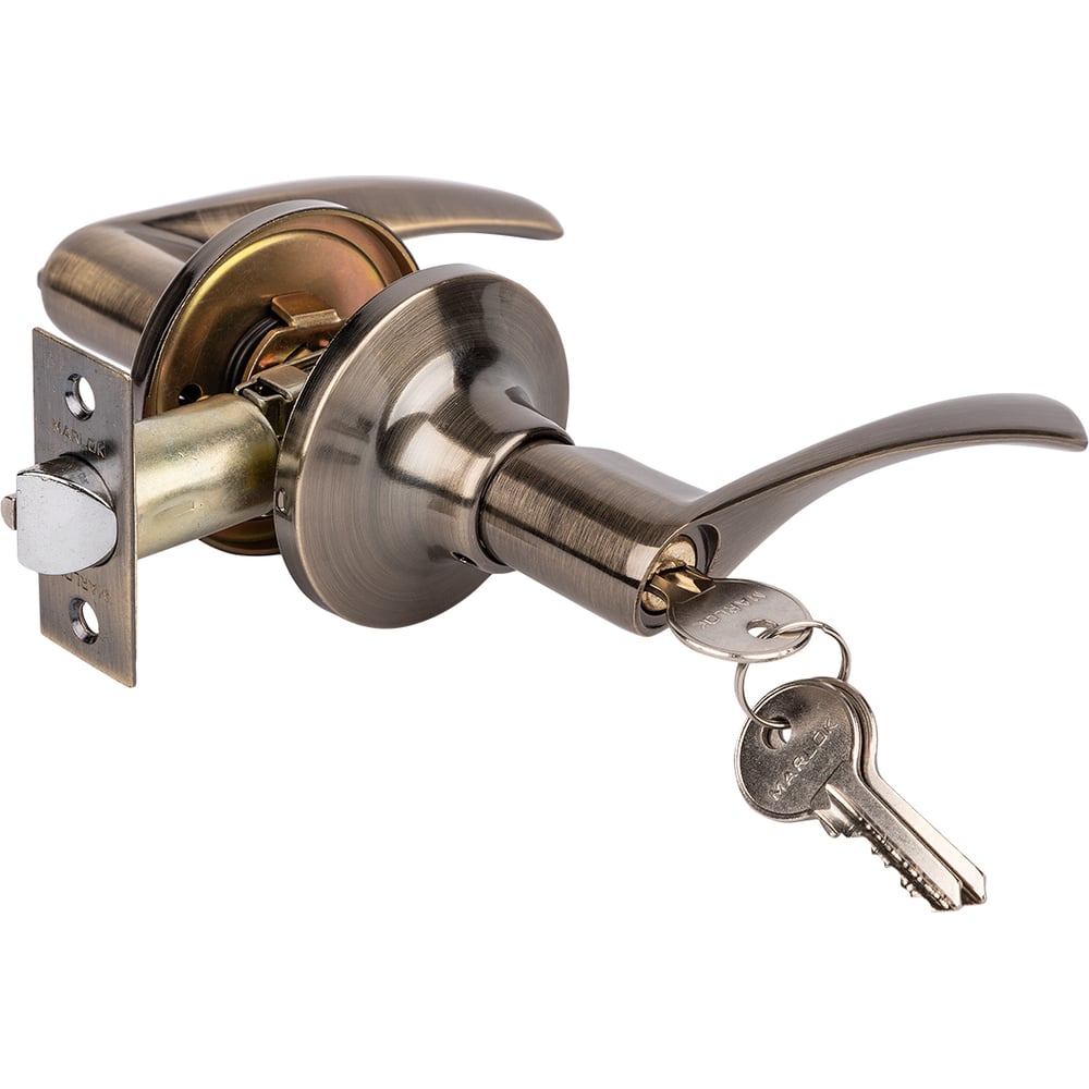 Изображение товара Защелка Marlok ЗВ2-01 ключ бронза для межкомнатных дверей