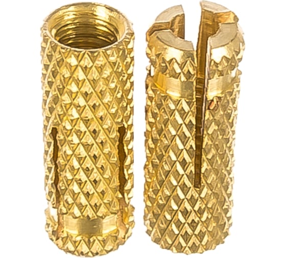 Изображение товара Забиваемый анкер Качественный Крепеж цанга М 6, латунь 100 шт 0200070 КЧ