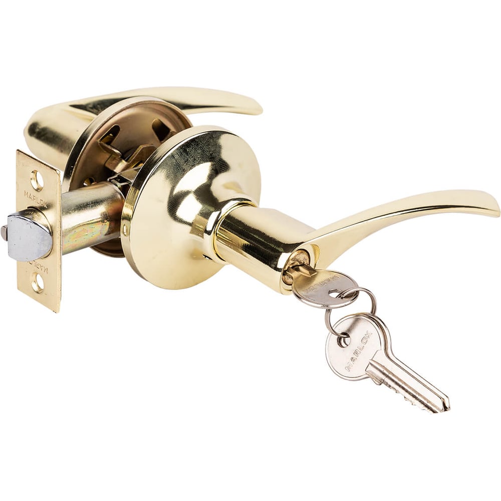 Изображение товара Защелка Marlok ЗВ2-01 ключ, золото для межкомнатных дверей