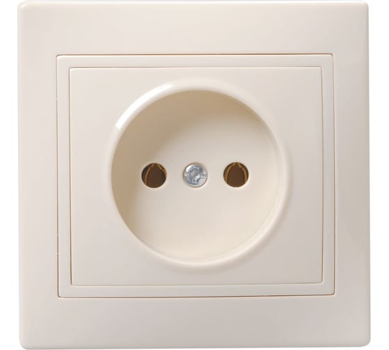 Изображение товара Розетка GENERICA 1мес. без з/к и з/ш 10а кер. кварта крем. ERK10-K33-10-K
