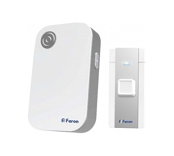 Изображение товара Электрический дверной звонок FERON 36 мелодий, белый, серый, E-372 23685