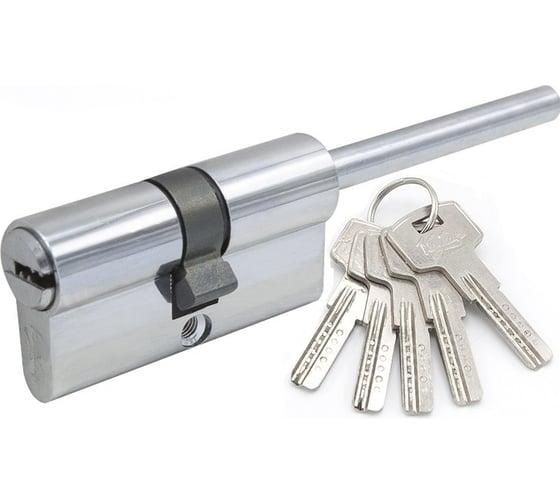 Изображение товара Цилиндровый механизм с длинным штоком Вантаж 5 ключей, хром ZL70 40x30CP