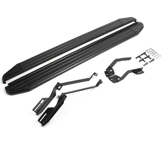 Изображение товара Пороги "Premium-Black" Rival для Ford Explorer V 2010-2019, 193 см, 2 шт., алюминий, A193ALB.1802.1