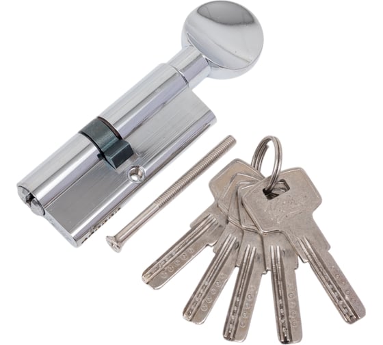 Изображение товара Цилиндровый механизм Вантаж 5 ключей, хром ZС75 35Cx40СР