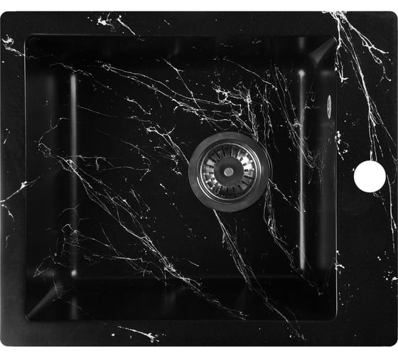 Изображение товара Мойка для кухни из искусственного камня WISENT мрамор черно-белый (беларусь) 480x410x220 WA10-11/WGER013