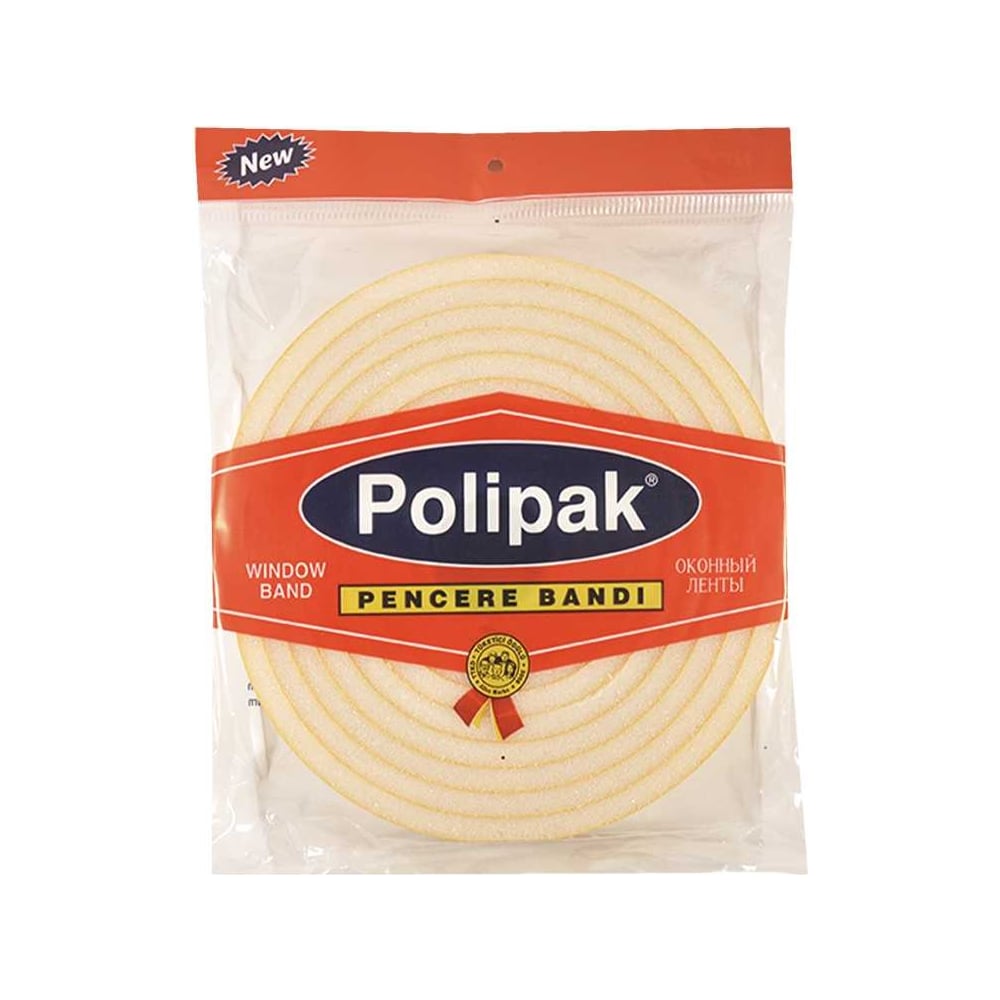 Изображение товара Оконный утеплитель Теплоклейка POLIPAK 8x8 мм, 10.8 м