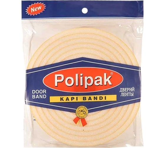 Изображение товара Дверной утеплитель Теплоклейка POLIPAK 8x22 мм, 3.6 м 0817069