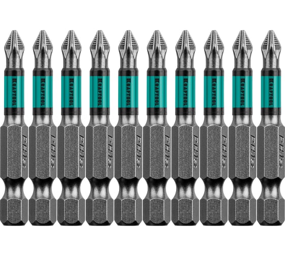 Изображение товара Биты профессиональные KRAFTOOL Optimum Line (PН1, 50 мм, 10 шт, в блистере) 26122-1-50-10