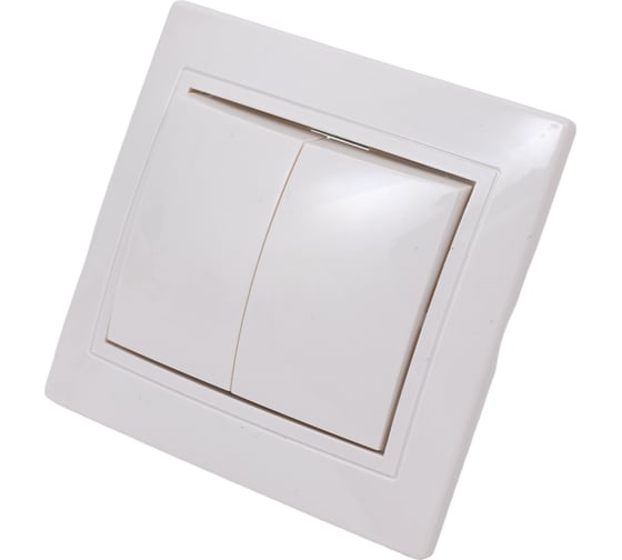 Изображение товара Выключатель GENERICA 2кл 10а керам. кварта бел. EVK20-K01-10-K