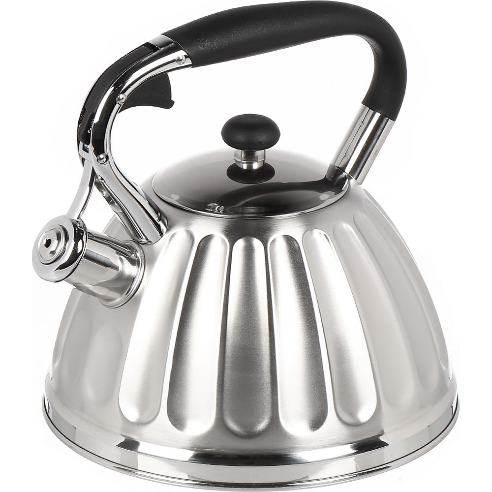 Изображение товара Чайник DANIKS 3 л нержавеющая сталь с свистком для индукционных газовых и электрических плит