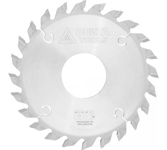 Изображение товара Пила торцовочная 100x30 мм, Z=24 Deltatools 06-4025
