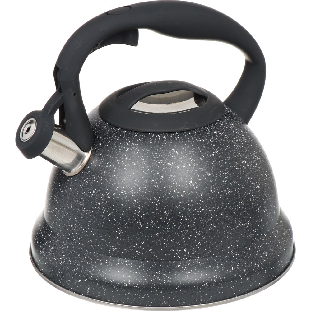 Изображение товара Чайник DANIKS нержавеющая сталь 3 л свисток матовый черный msya059