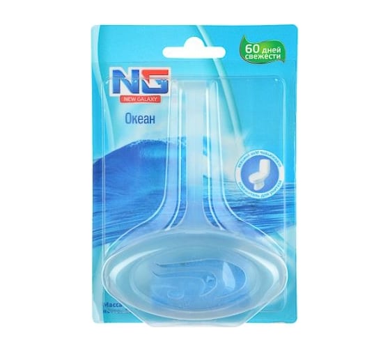 Изображение товара Подвесной освежитель для унитаза NEW GALAXY "Океан" 40 гр. 1шт, блистер 778-047