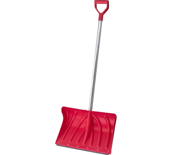 Изображение товара Снеговая углубленная лопата 500x335мм ударопрочный пластик, стальная планка с ребром жесткости и V-образной ручкой Gigant AVG-13