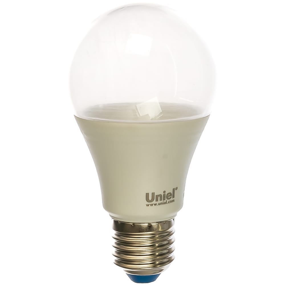 фото Светодиодная лампа для растений uniel led-a60-10w/spfr/e27/cl plp01wh ul-00001820