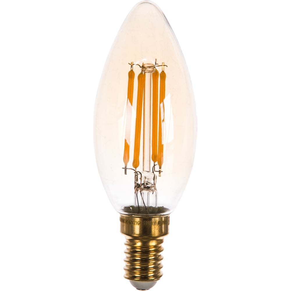 фото Светодиодная лампа uniel led-c35-5w/golden/e14 glv21go vintage ul-00002396