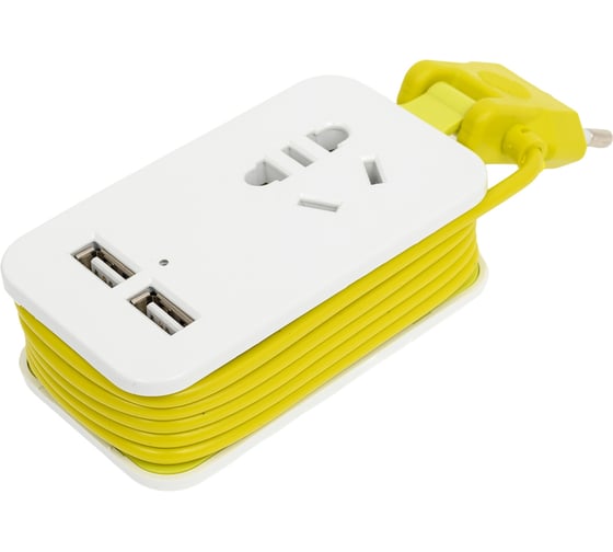 Изображение товара Удлинитель Uniel s-ct1-1,5u white/green lm UL-00003429