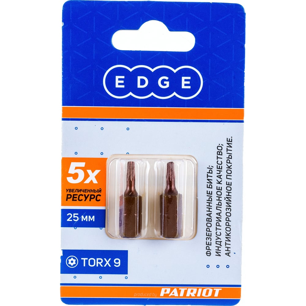 Биты для шуруповерта EDGE by PATRIOT биты ударные зубр pz2 50 мм 10 штук 26023 2 50 s10