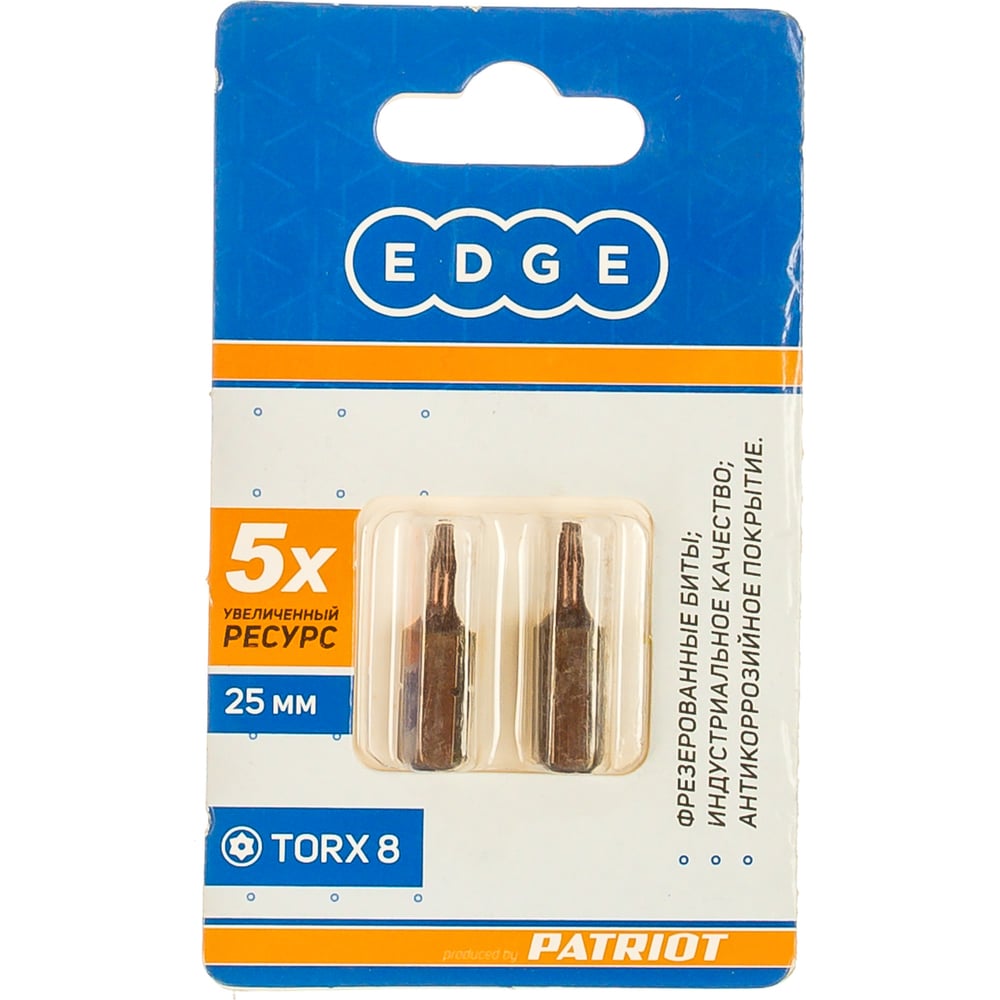 Биты для шуруповерта EDGE by PATRIOT биты ph2 50 мм тип хвостовика e 1 4 kraftool 26122 2 50 10 10 шт
