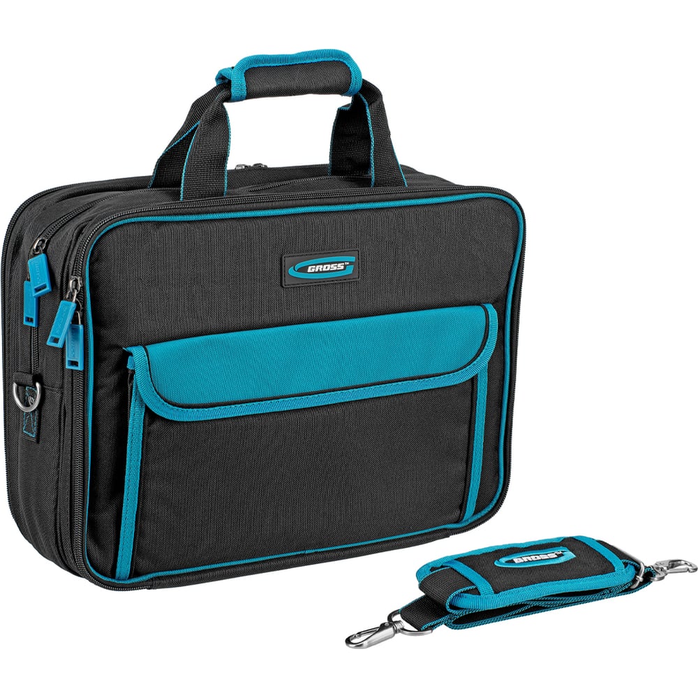 Изображение товара Сумка для инструмента GROSS Meister, 31 карман, отсек для ноутбука, наплечный ремень 90271 Изображение товара Сумка для инструмента GROSS Meister, 31 карман, отсек для ноутбука, наплечный ремень 90271