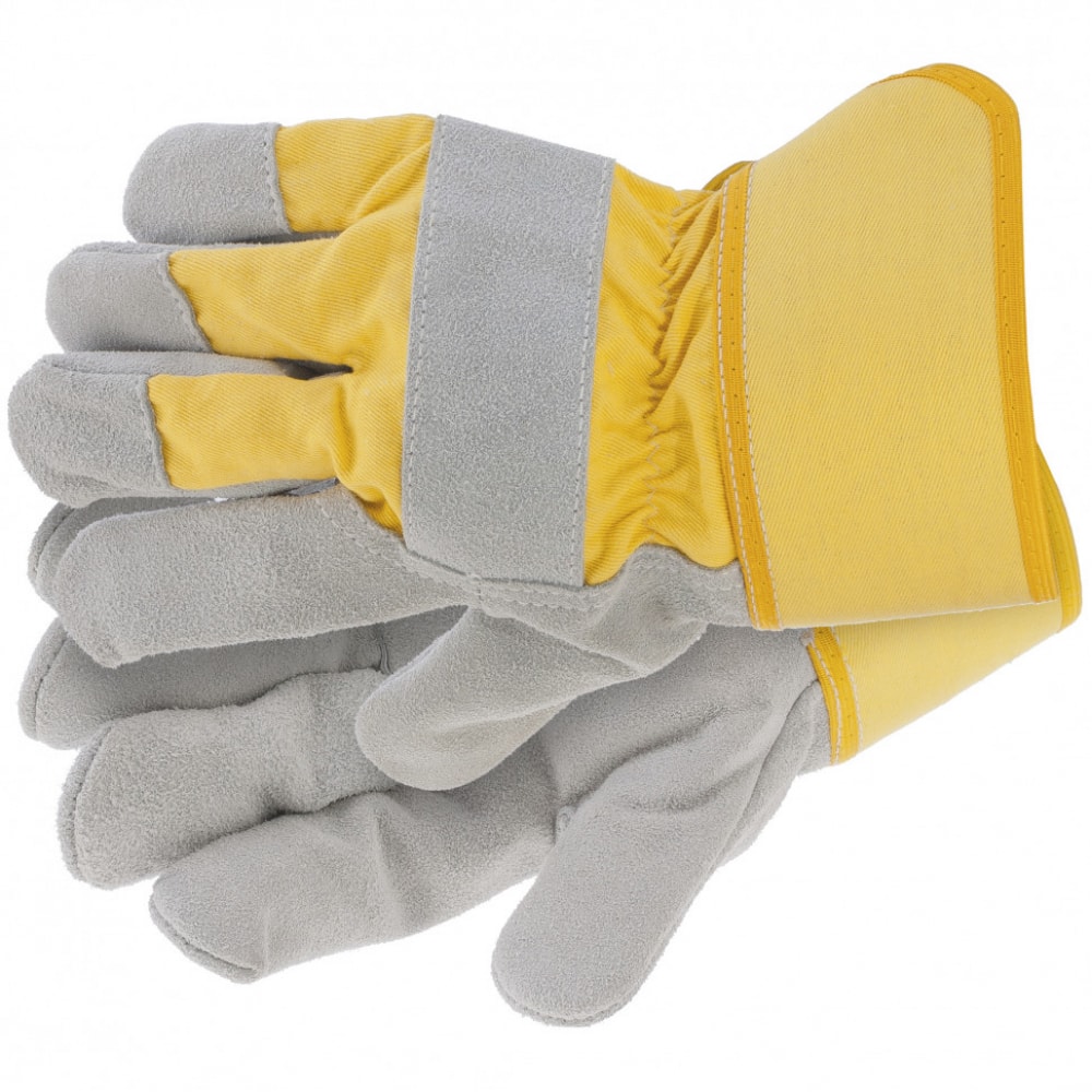 Купить Спилковые комбинированные перчатки сибртех, усиленные, размер xl 67902