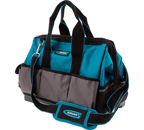 Изображение товара Сумка для инструмента GROSS Handwerker, 26 карманов, пластик, дно, наплечный ремень 90272