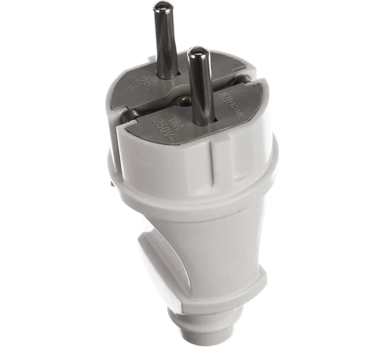 Изображение товара Вилка IN HOME прямая с з/к 16А белая 4140 4690612000565