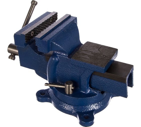 Изображение товара Слесарные тиски GRIFF 100 мм, поворотные, стальные губки, с наковальней 5 кг g164004