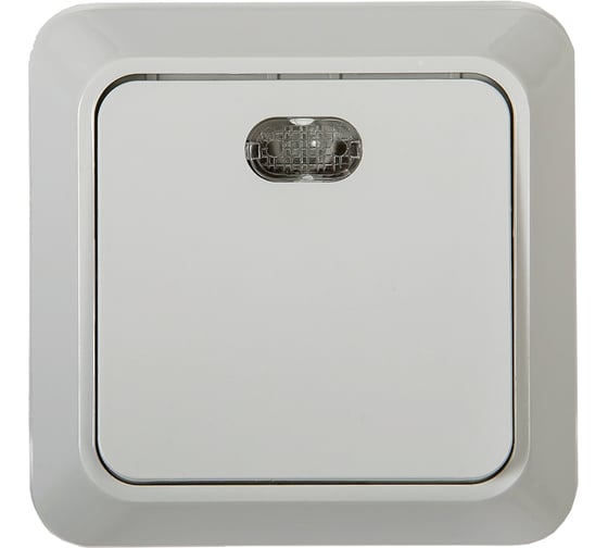 Изображение товара Выключатель IN HOME 1кл с подсветкой BOLLETO белый 7121 4680005959754