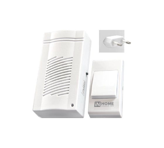 Изображение товара Беспроводной звонок IN HOME ЗБ-4 32 мелодии 120м сетевой БЕЛЫЙ 4690612013329