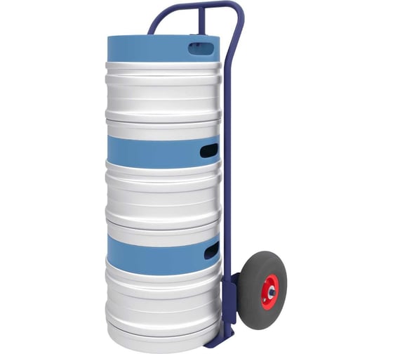 Изображение товара Тележка RUSKLAD "Кега 3" (440x281x1160) грузовая, с пневматическими колёсами d250мм Кега 3 пневмо 250