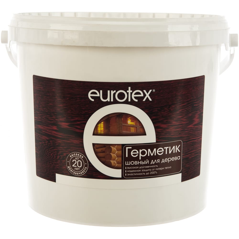 Шовный герметик для дерева Eurotex лак акриловый для камня и дерева 5 кг