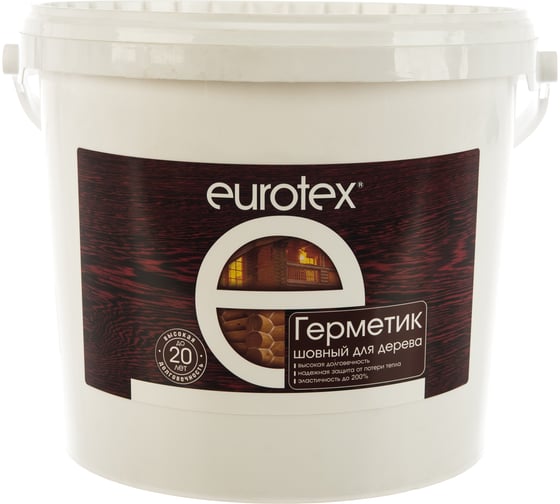 Изображение товара Шовный герметик для дерева Eurotex белый 6 кг 1 25190