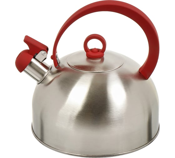 Изображение товара Чайник DANIKS нержавеющая сталь, 2.8 л, свисток, зеркальный, ручка с покрытием, нейлон, индукция, gs-04003 397643