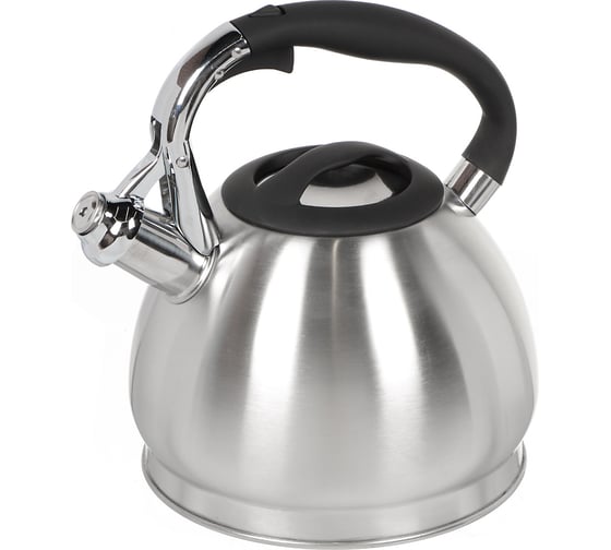 Изображение товара Чайник DANIKS нержавеющая сталь, 3 л, свисток, матовый, ручка бакелит, gs-04511 342477