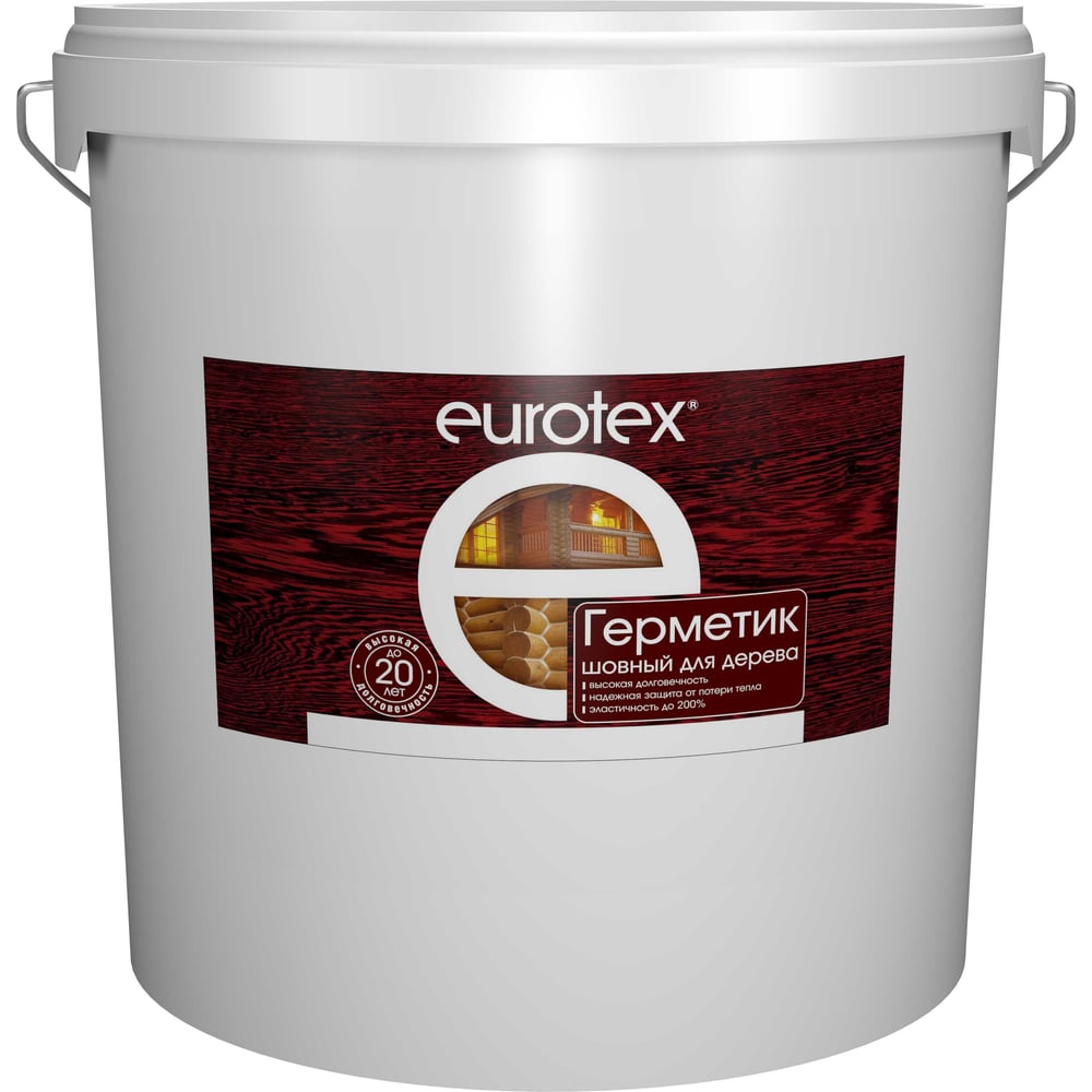 Изображение товара Шовный герметик Eurotex для дерева сосна 25 кг морозостойкий и водостойкий Изображение товара Шовный герметик Eurotex для дерева сосна 25 кг морозостойкий и водостойкий