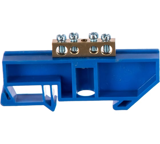 Изображение товара Нулевая шина EKF N 63.04 изолятор на DIN-рейку, латунь sn0-63-04-d