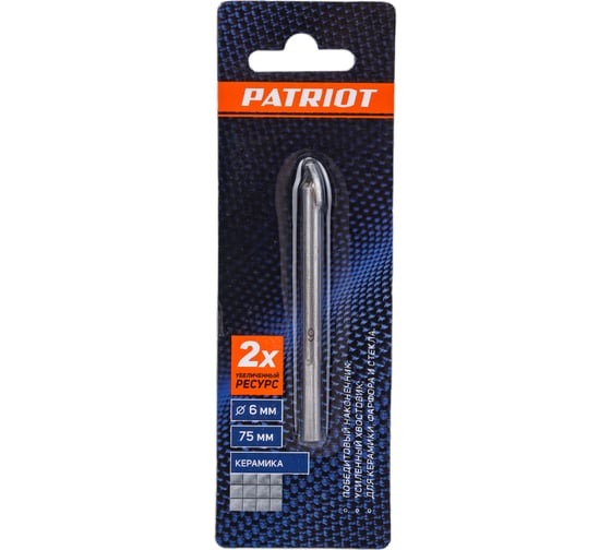 Изображение товара Сверло по керамике (6х70 мм) EDGE by PATRIOT 815010063