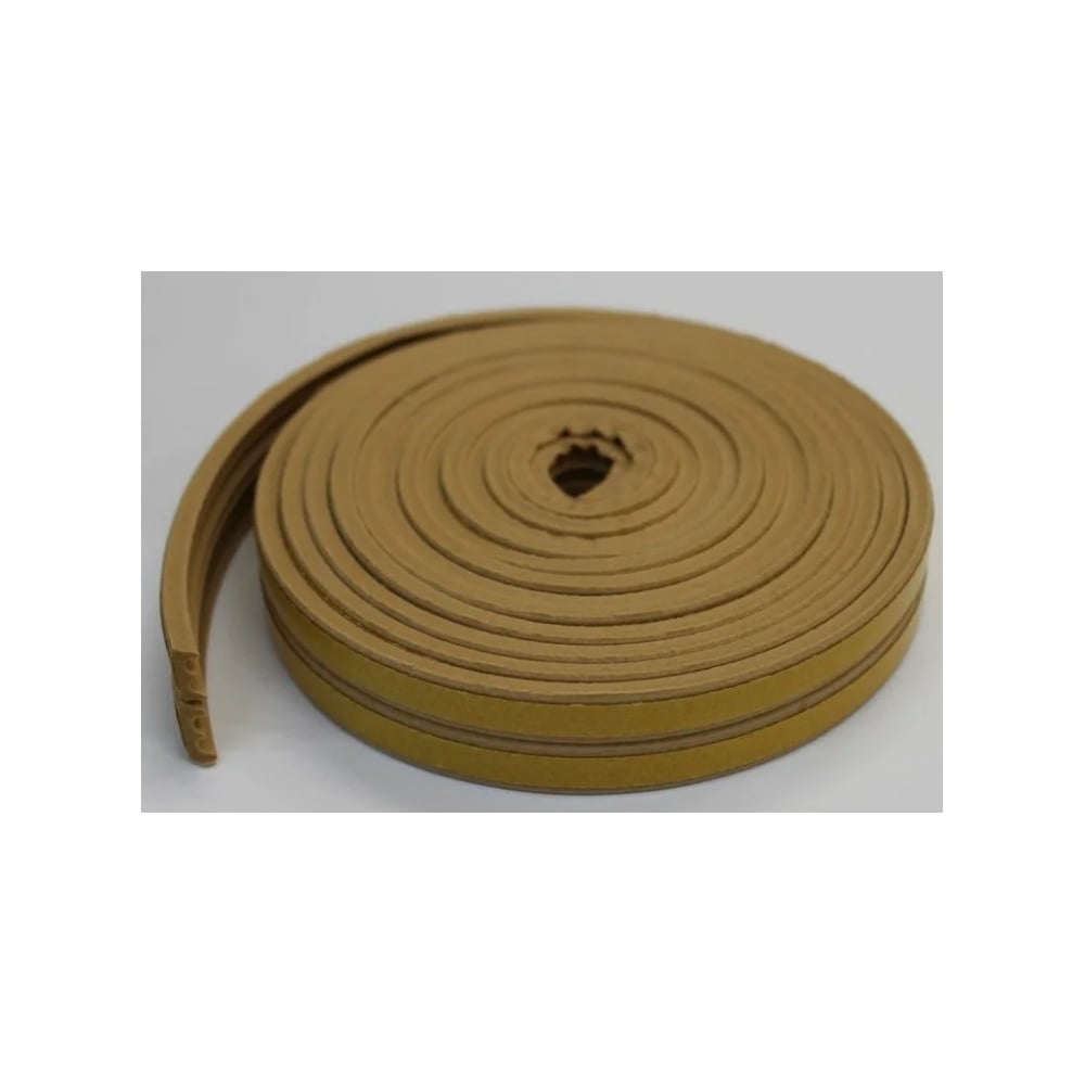 Изображение товара Уплотнитель Profitrast E-профиль 9x4 мм 6 м светло-коричневый для окон и дверей