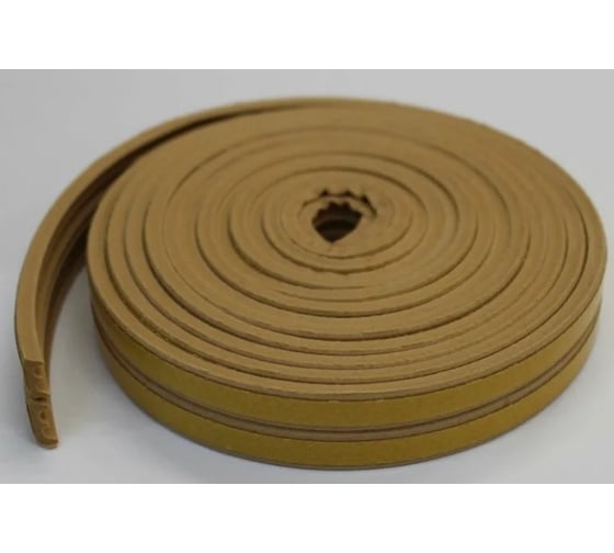 Изображение товара Уплотнитель Profitrast E-профиль, 9x4 мм, 6 м, светло-коричневый 0817058