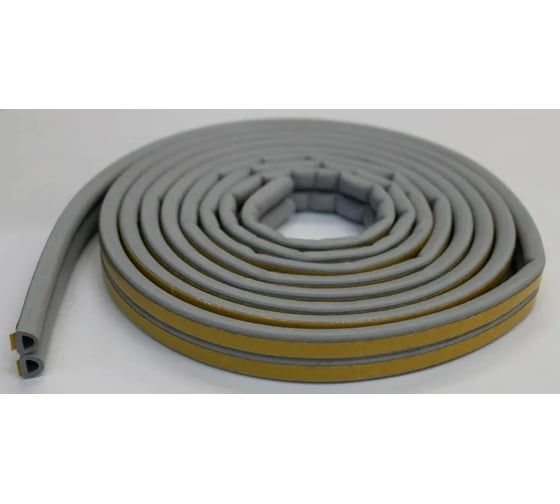 Изображение товара Уплотнитель Profitrast D-профиль, 9x8 мм, 6 м, серый 0817055